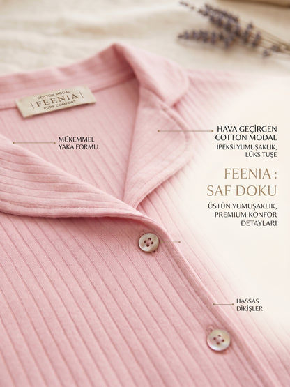 Pembe Elirosa Şortlu Pijama Takımı